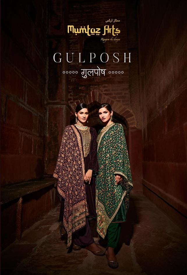 mumtaz art gulposh festive velvet velvet asstonishing salwar suit catalog