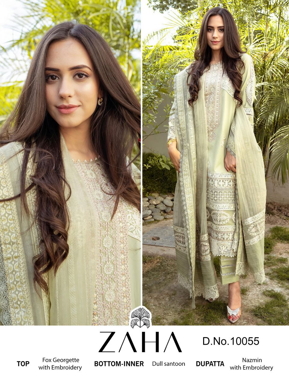 zaha ZAHA 10055  Salwar Kameez Georgette Singles