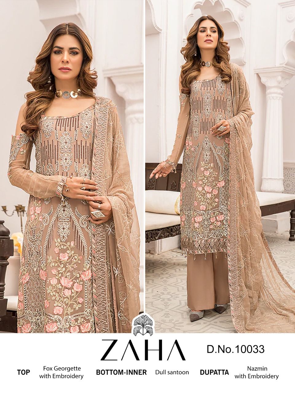 zaha zaha 10033  Salwar Kameez Georgette Singles