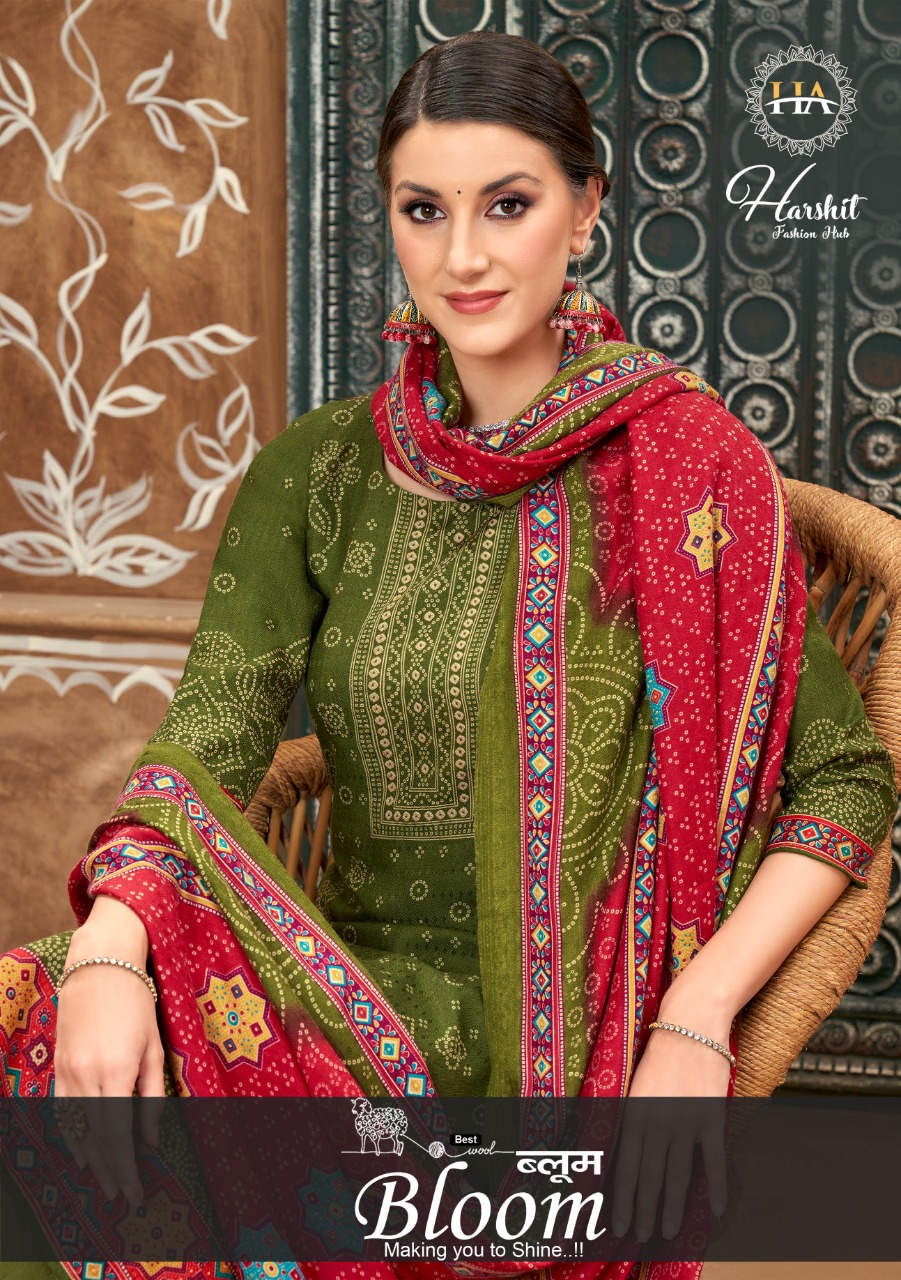 alok suit bloom pashmina elegant salwar suit catalog