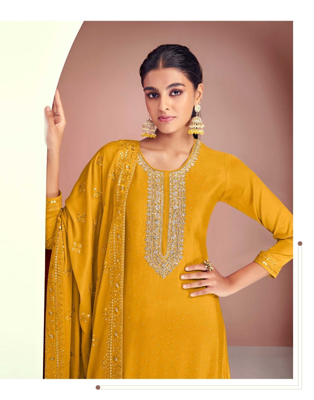 gulkayra designer dimple georgette gorgeous look salwar suit catalog