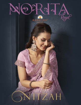 mahotsav norita 42600 nitzah Georgette catchy look saree catalog