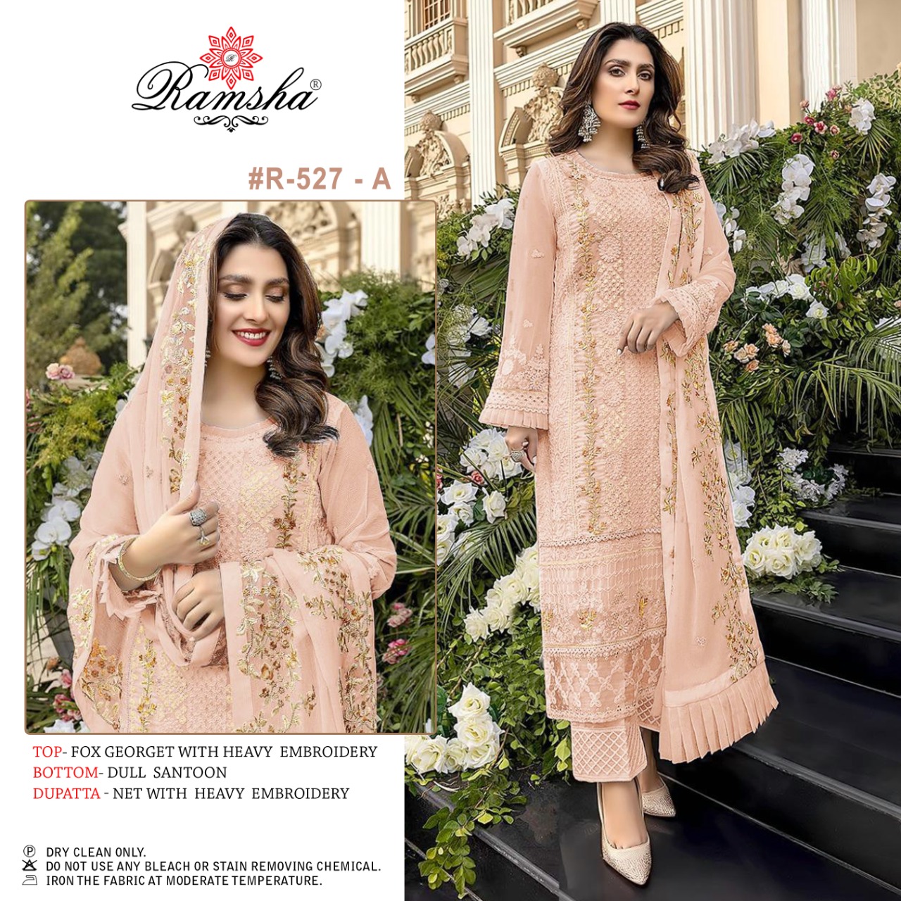 Ramsha Ramsha R-527 A Salwar Kameez Georgette Singles