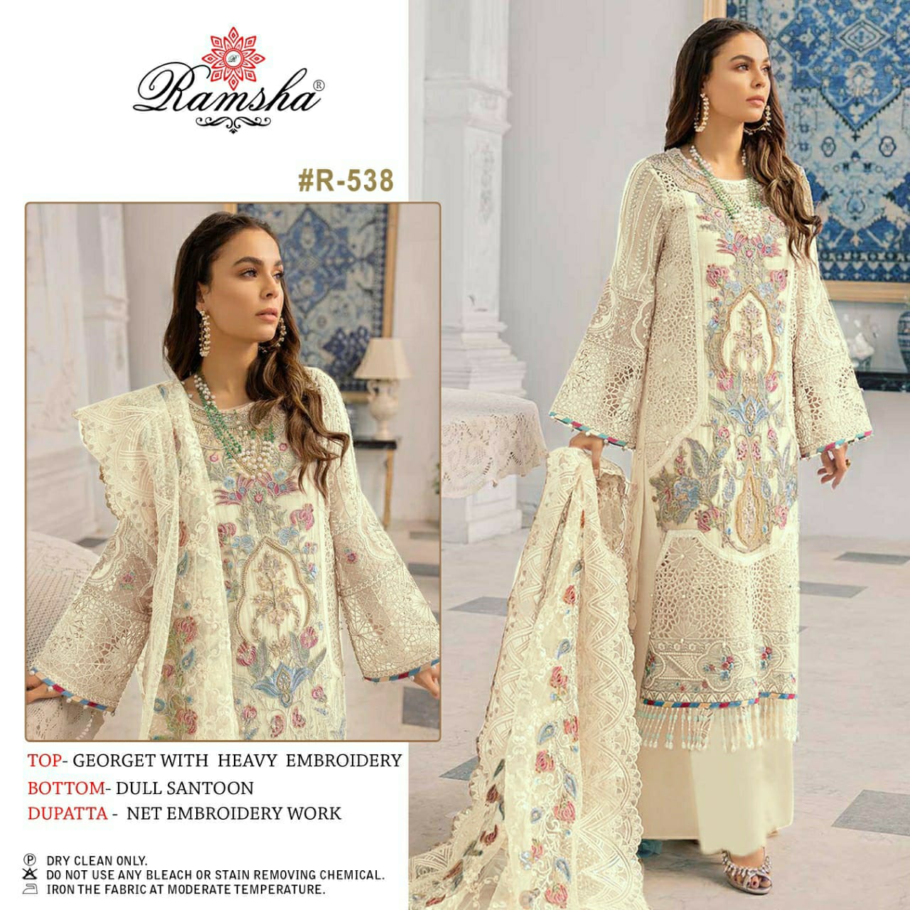 ramsh ramsha r 538 georgette innovative look salwar suit single