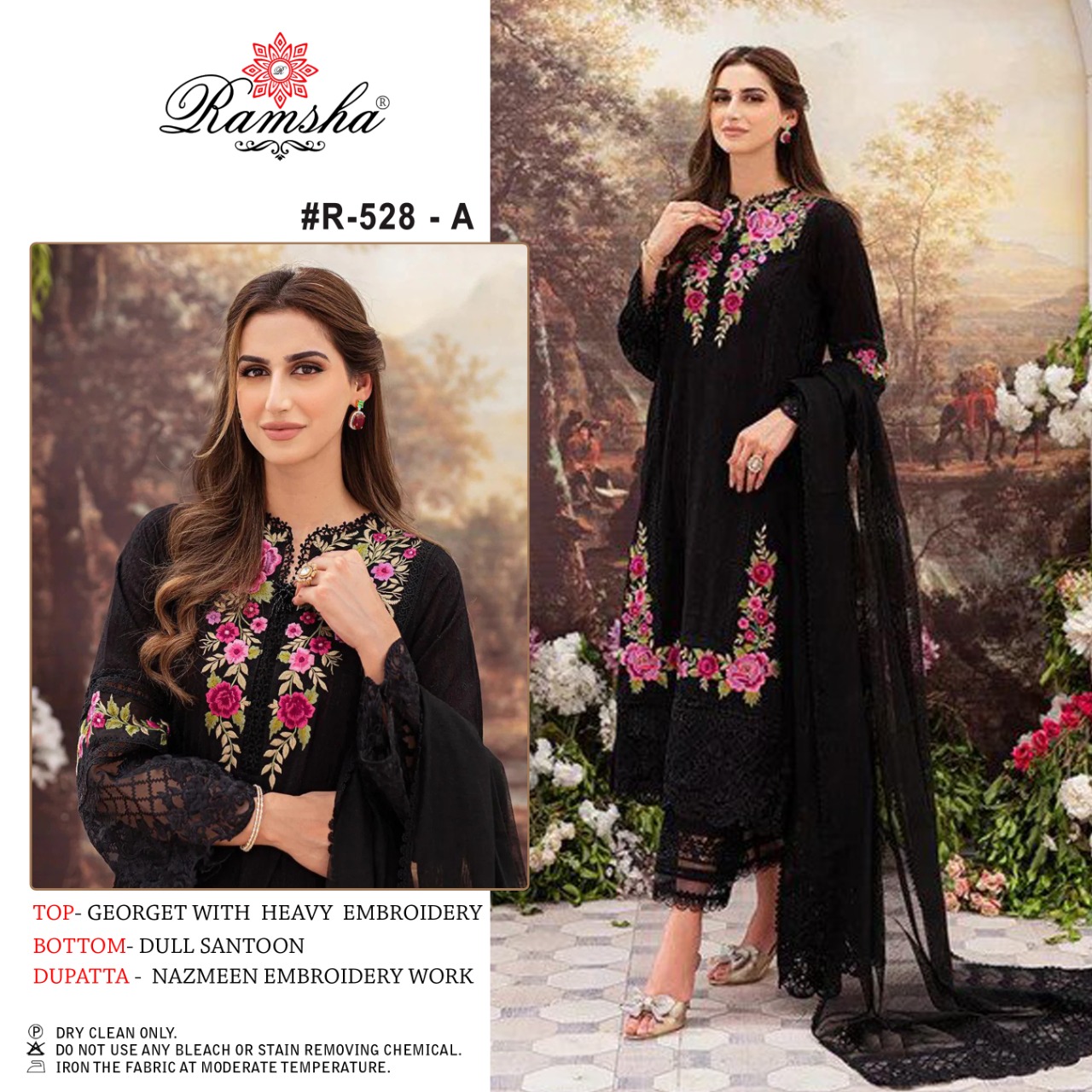 Ramsha RAMSHA R-528 A Salwar Kameez Georgette Singles