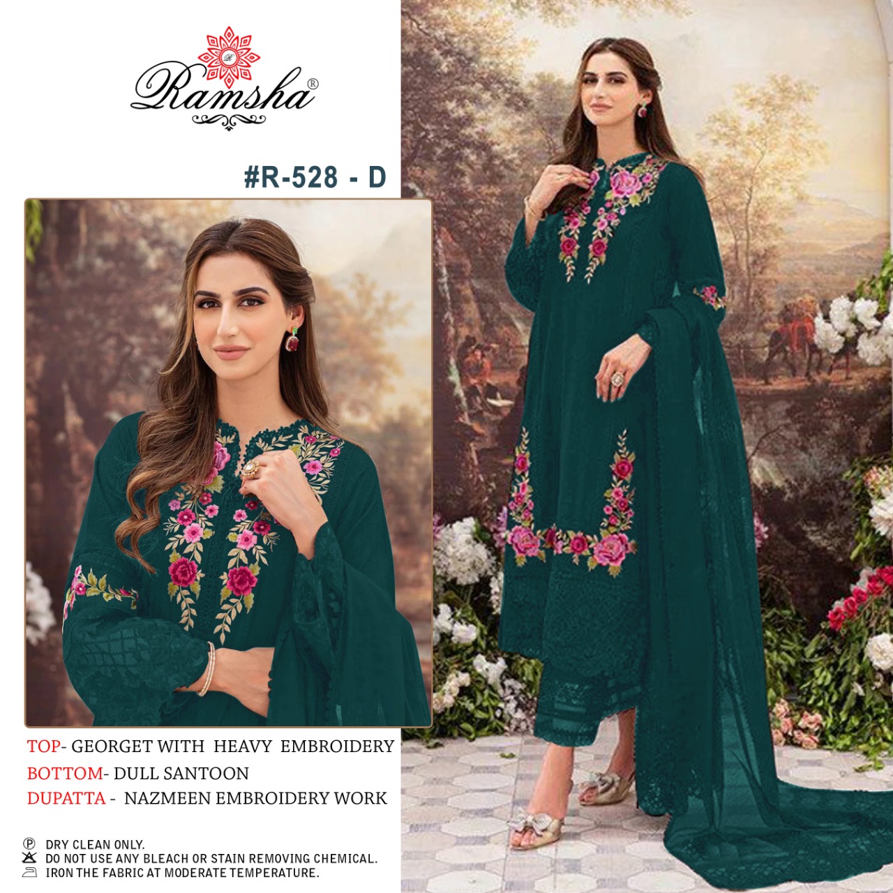 Ramsha Ramsha R-528 D Salwar Kameez Georgette Singles