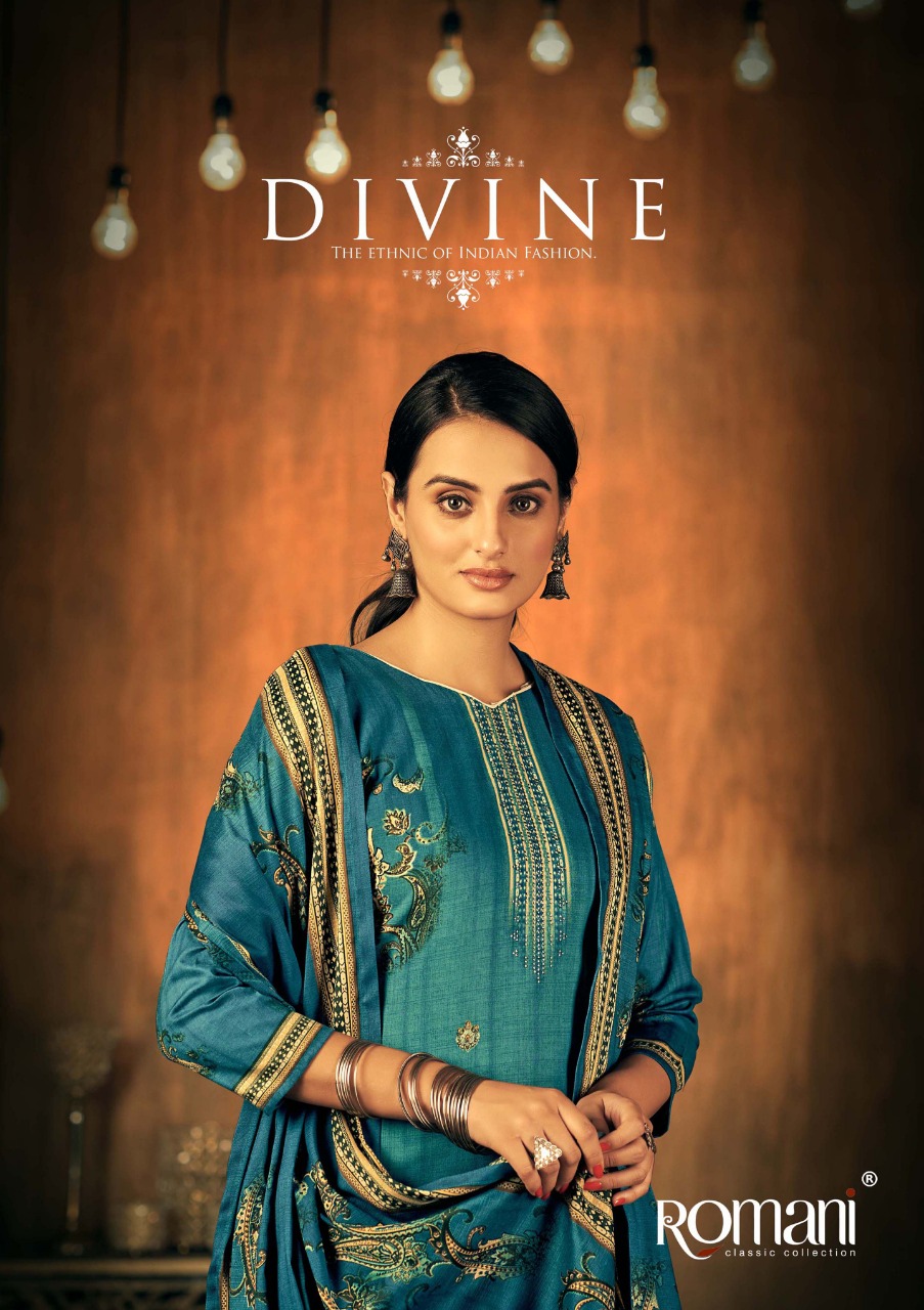 romani divine pashmina gorgeous look salwar suit catalog