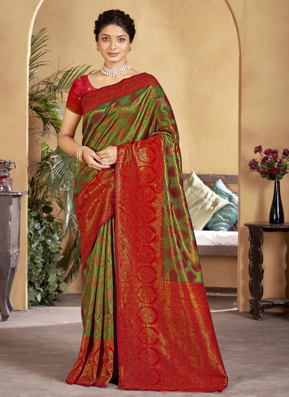 sangam print primum silk silk decent llok saree catalog