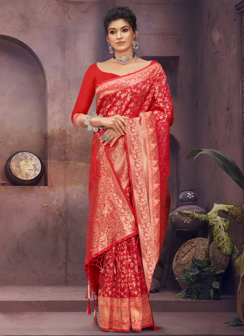 sangam print surili silk silk innovative look saree catalog