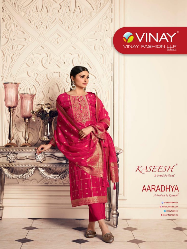 vinay fashion kaseesh aardhya viscose dola georgeous look salwar suit catalog