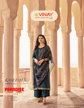 vinay fashion kaseesh paradise Viscose jacquard regal look salwar suit catalog