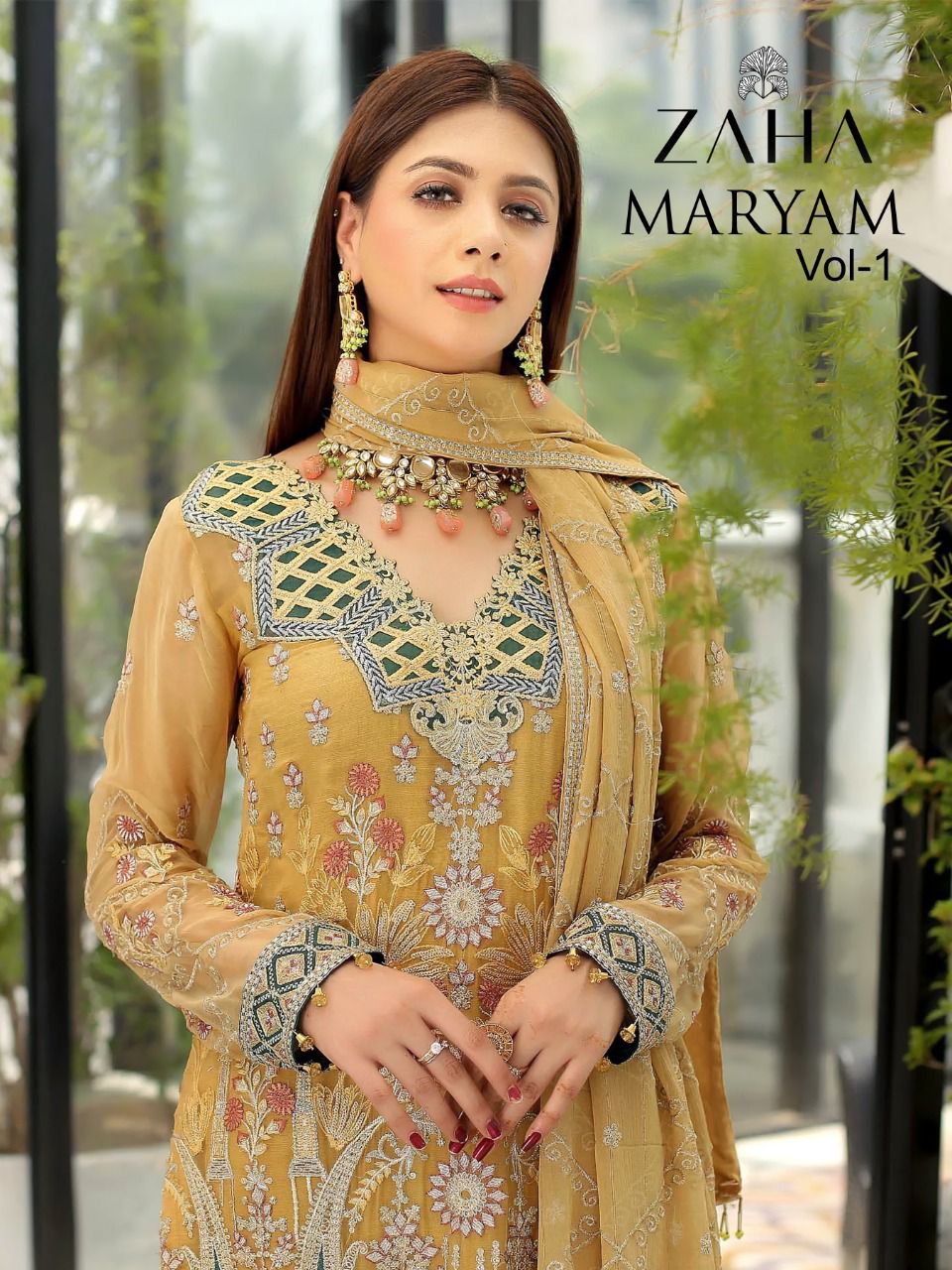 zaha maryam d no 10091 10092 10093 10094 georgette regal look salwar suit catalog