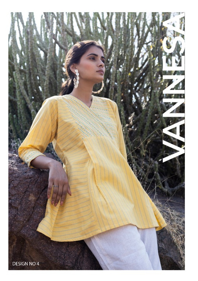 100 miles vannesa cotton attractive kurti catalog