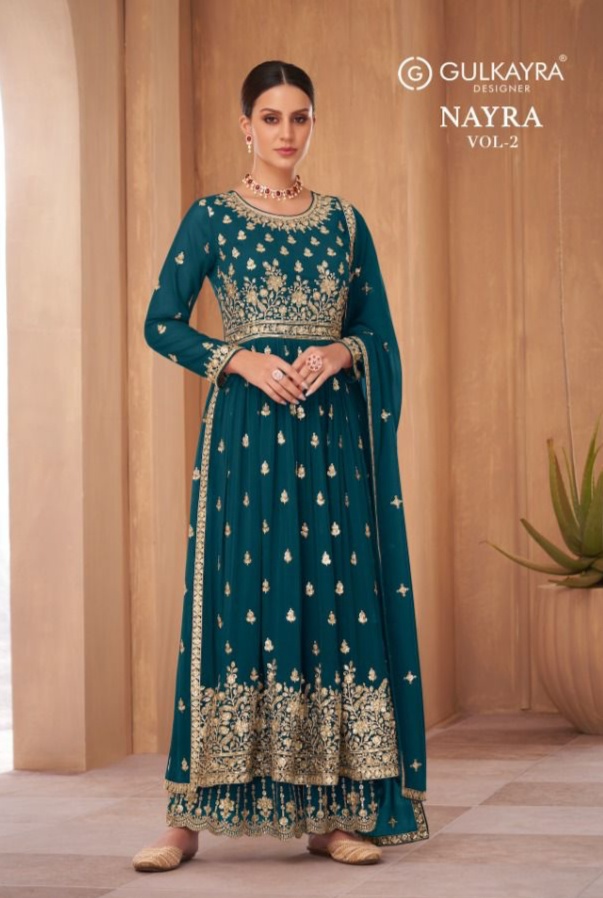 gulkayra designer nayra vol 2  georgette gorgous look salwar suit catalog