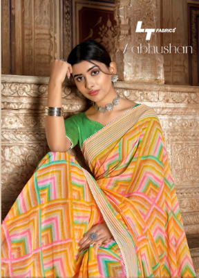 lt fashion aabhushan weightless decent look saree catalog