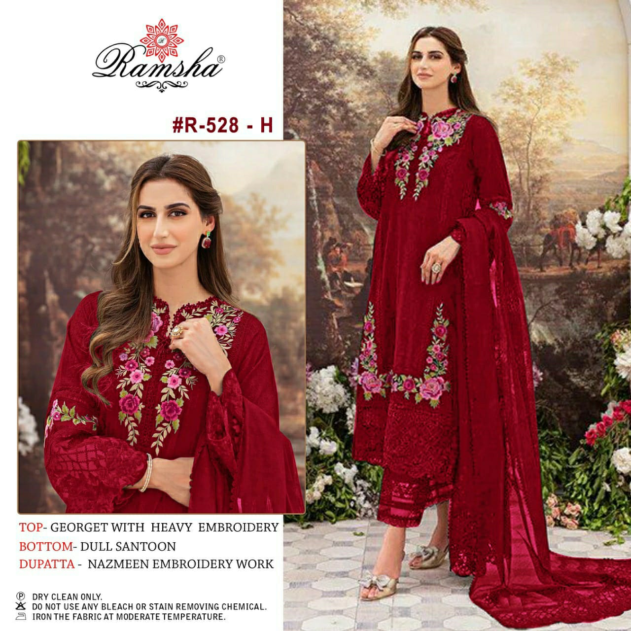 Ramsha RAMSHA R-528 H Salwar Kameez Georgette Singles