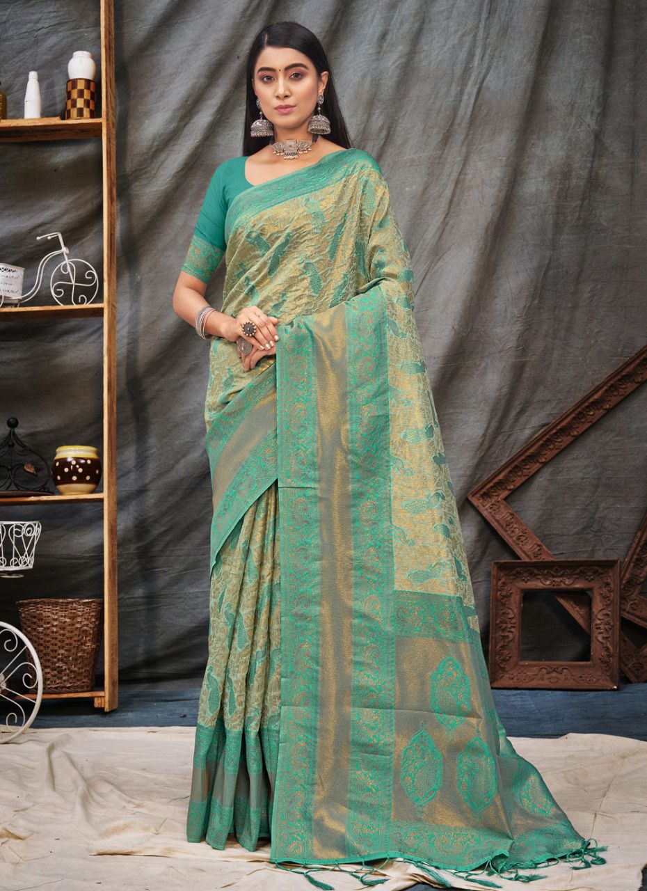 sangam print niranjana organza graceful look saree catalog