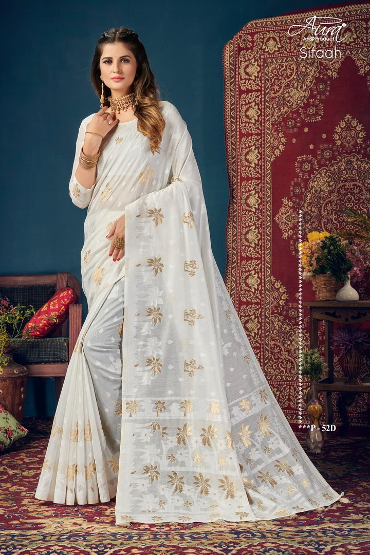 saroj saree sifaah cotton silk new and modern style saree catalog