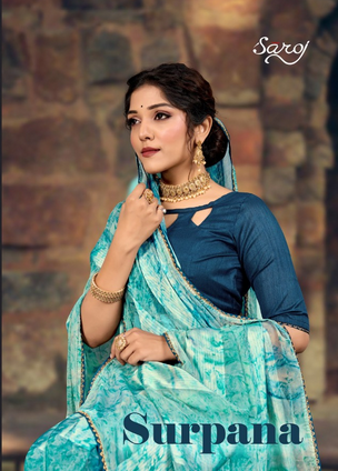 saroj sree surpana fancy festive look saree catalog