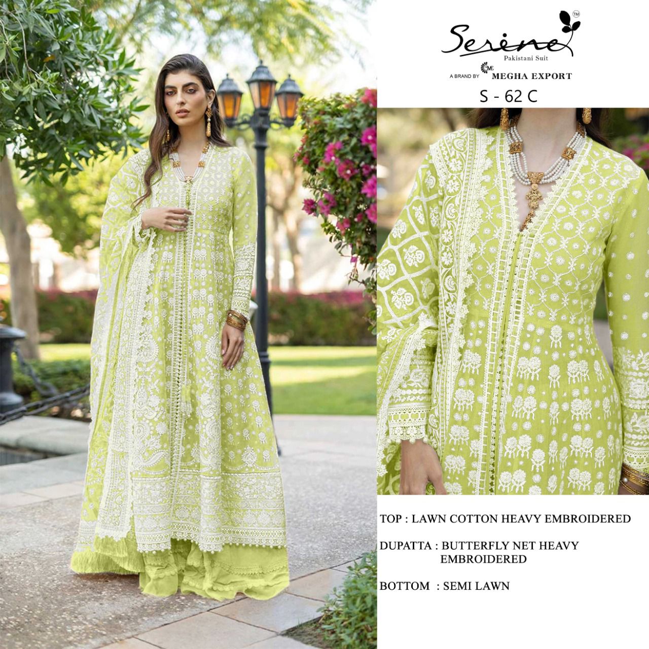 serine Megha Exports serine s 62 cotton new and modern style salwar suit  catalog