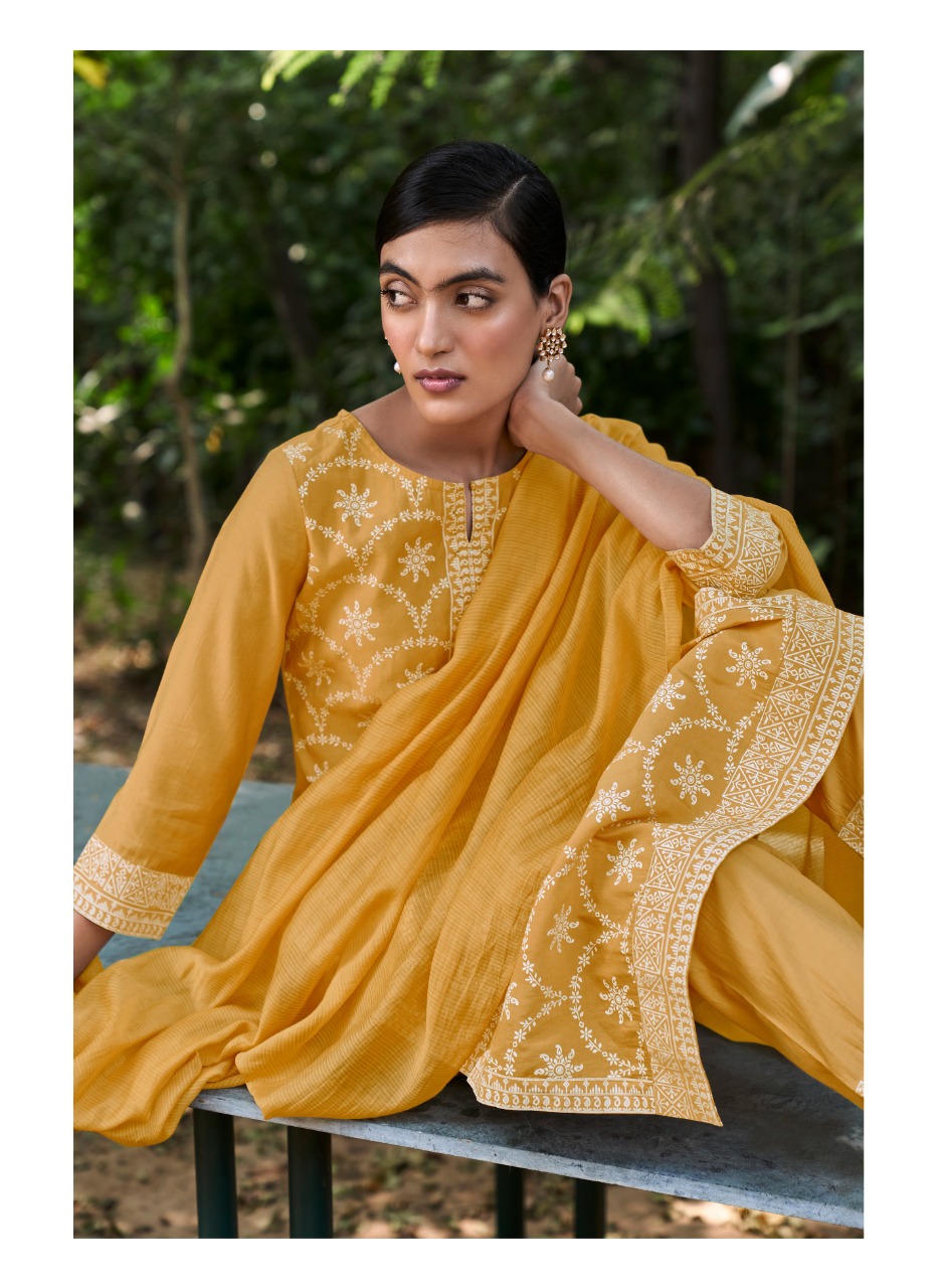 four buttons lemon 6 viscoseelegant top bottom with dupatta catalog