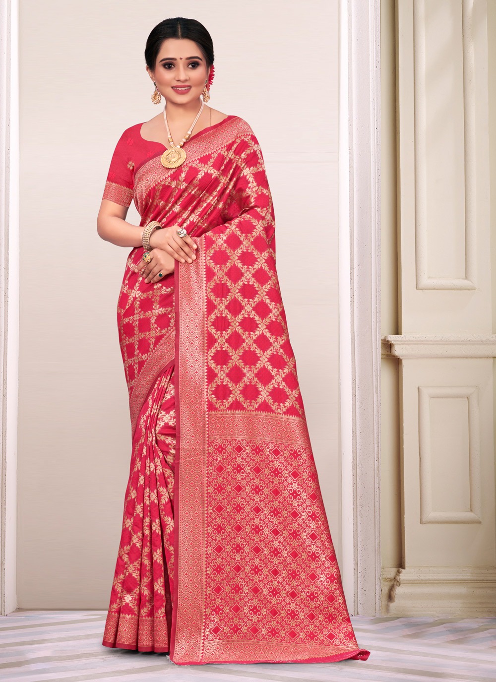 sangam print panihari silk silk festive look saree catalog