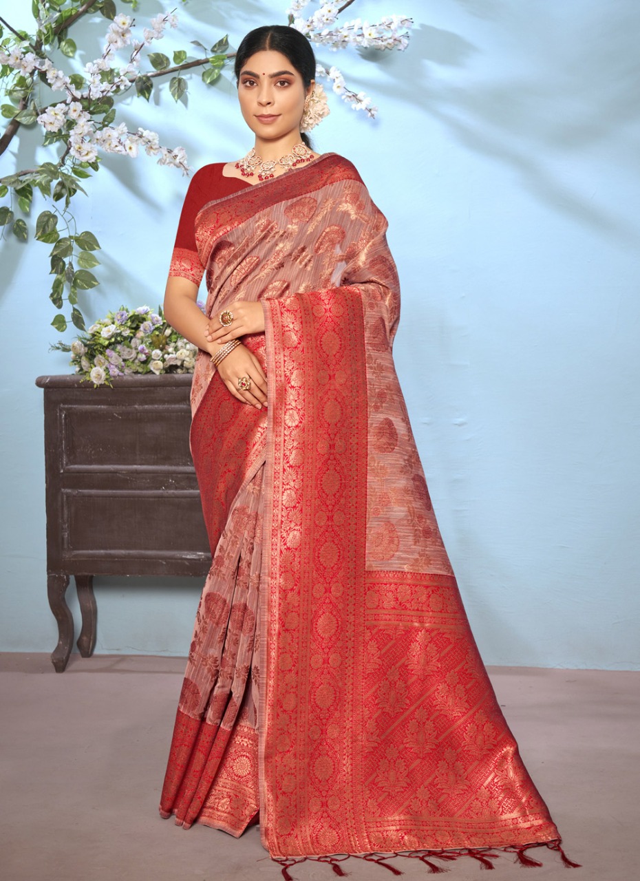 sangam print vasu pujya vol 5 cotton decent look saree catlog