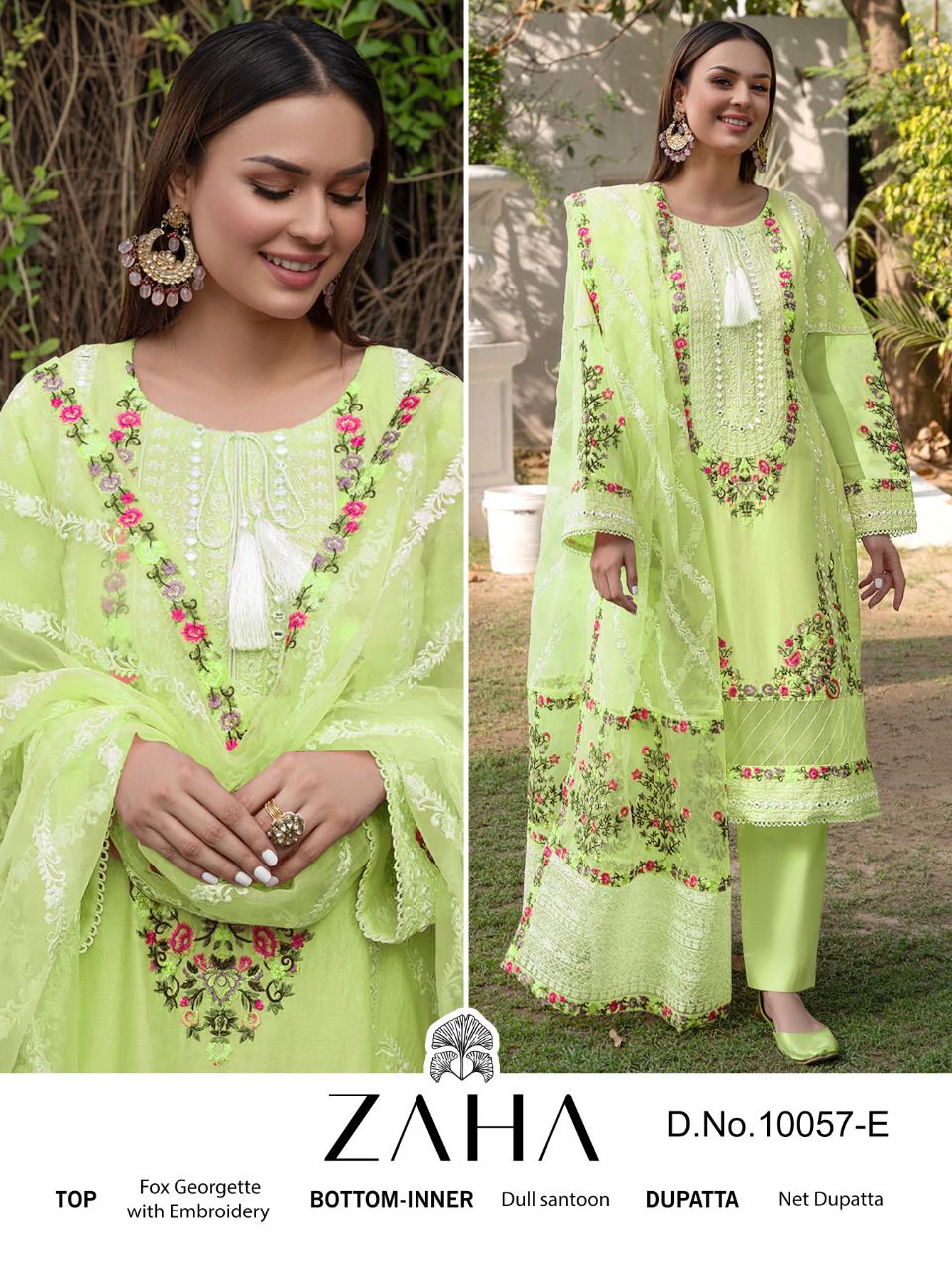 zaha ZAHA 10057 E Salwar Kameez Georgette Singles