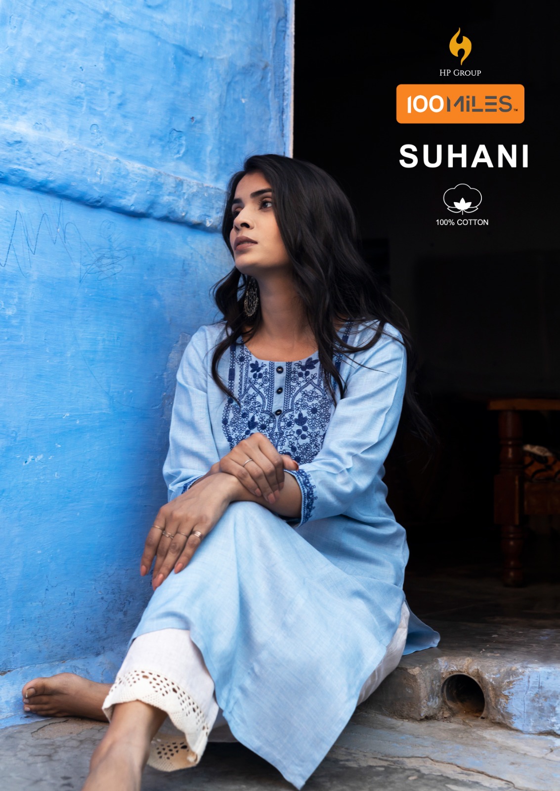 100 miles suhani cotton elegant look kurti catalog