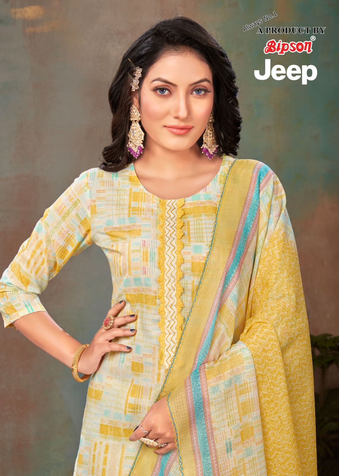 bipson jeep 2040 cotton elegant salwar suit catalog