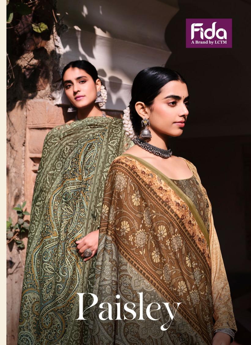 fida paisley linen regal look salwar suit catalog