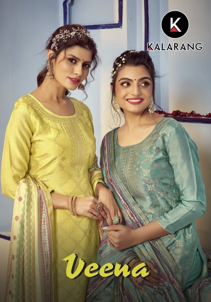 kalarang veena muslin attractive look salwar suit catalog