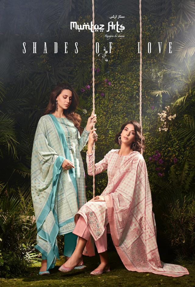 mumtaz art rango ki duniya shades of love Pure Viscose jam satin exclusive look salwar suit catalog