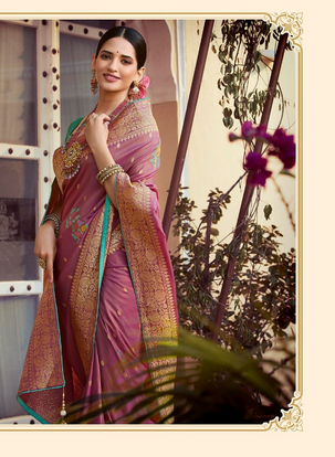 pink lotus pankh tantra vol 2 fancy regal look saree catalog