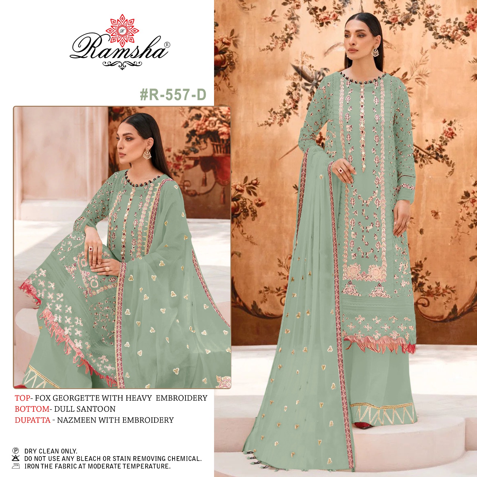 Ramsha Ramsha r-557 D Salwar Kameez Georgette Singles