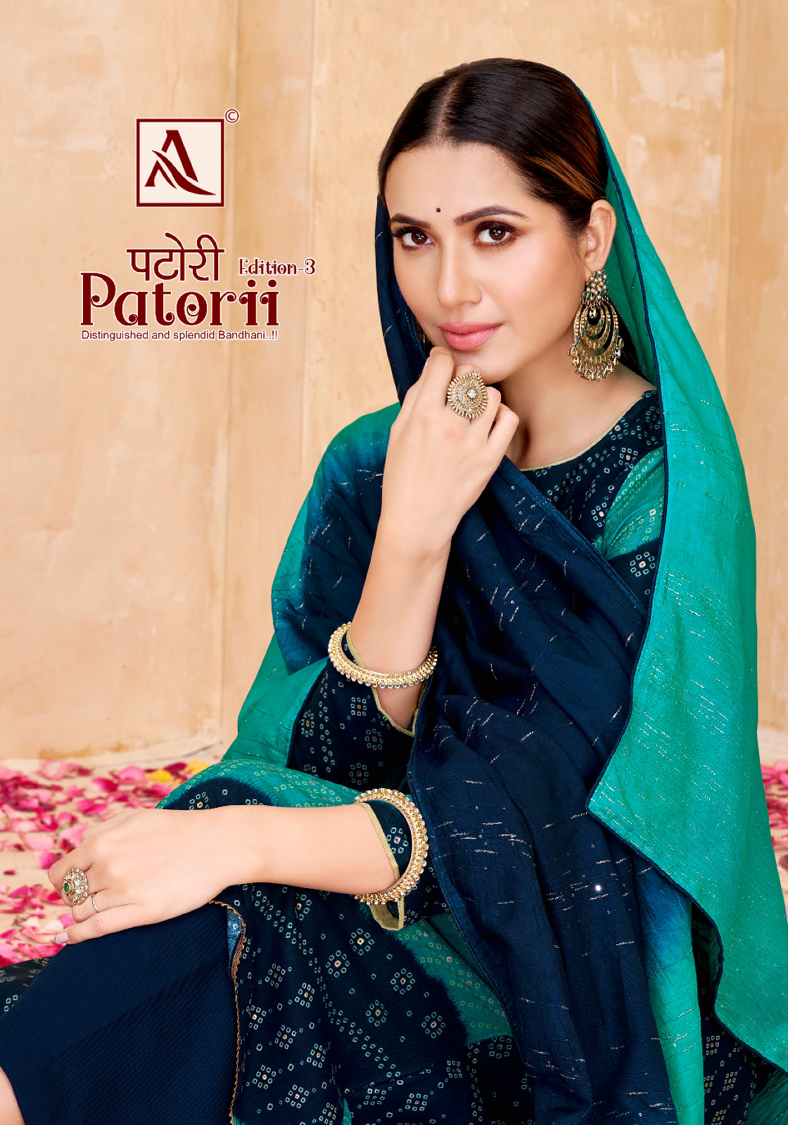 alok suit patorii vol 3 rayon gorgeous look salwar suit catalog