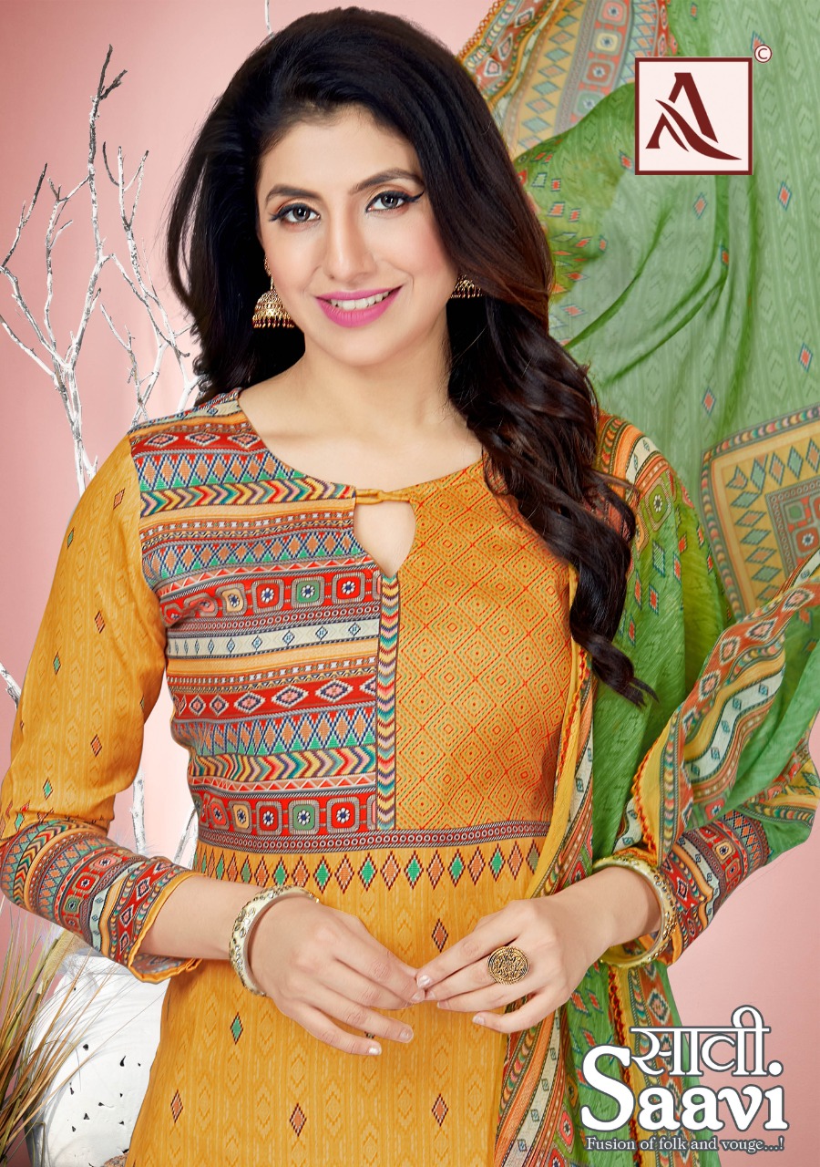 alok suit saavi zam cotton attractive look salwar suit catalog