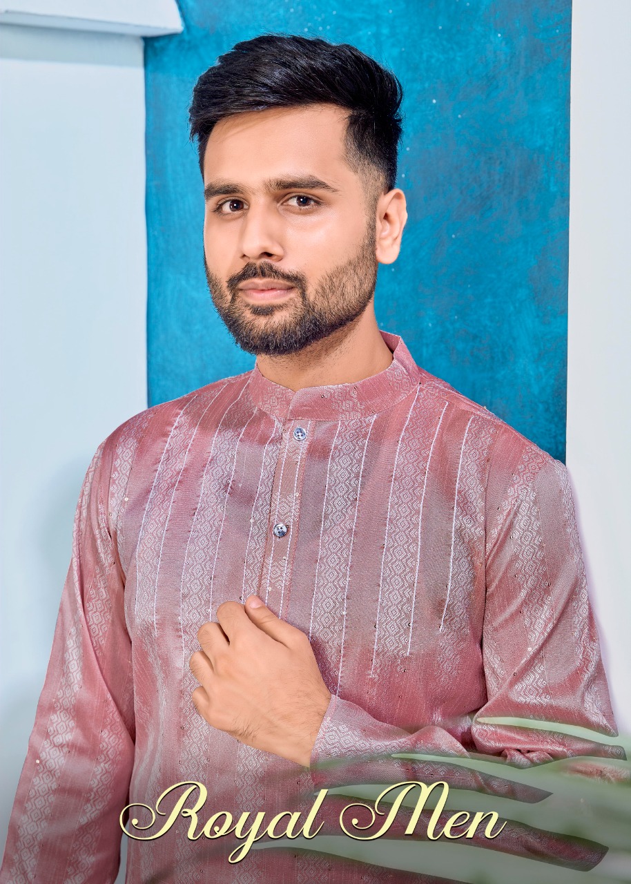 banwery fashion royal men silk elegant kurta with payjama catalog