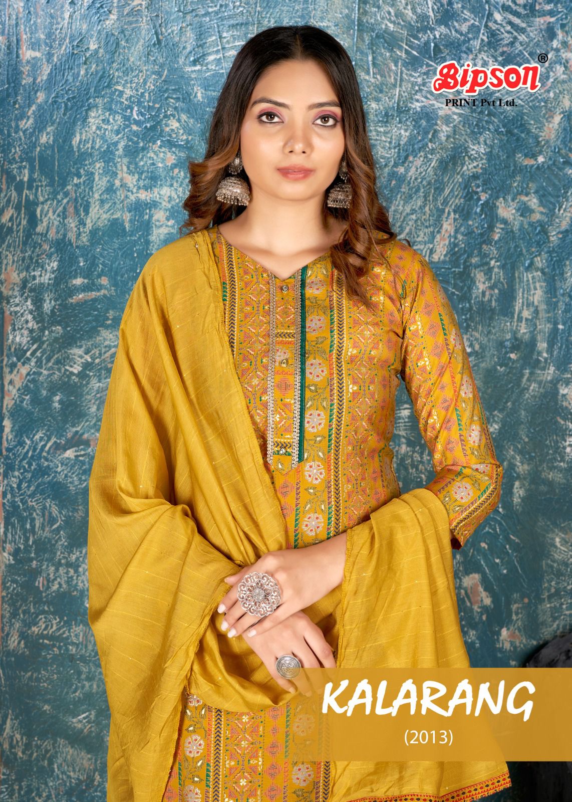 Bipson kalarang 2013 modal attractive look salwar suit catalog