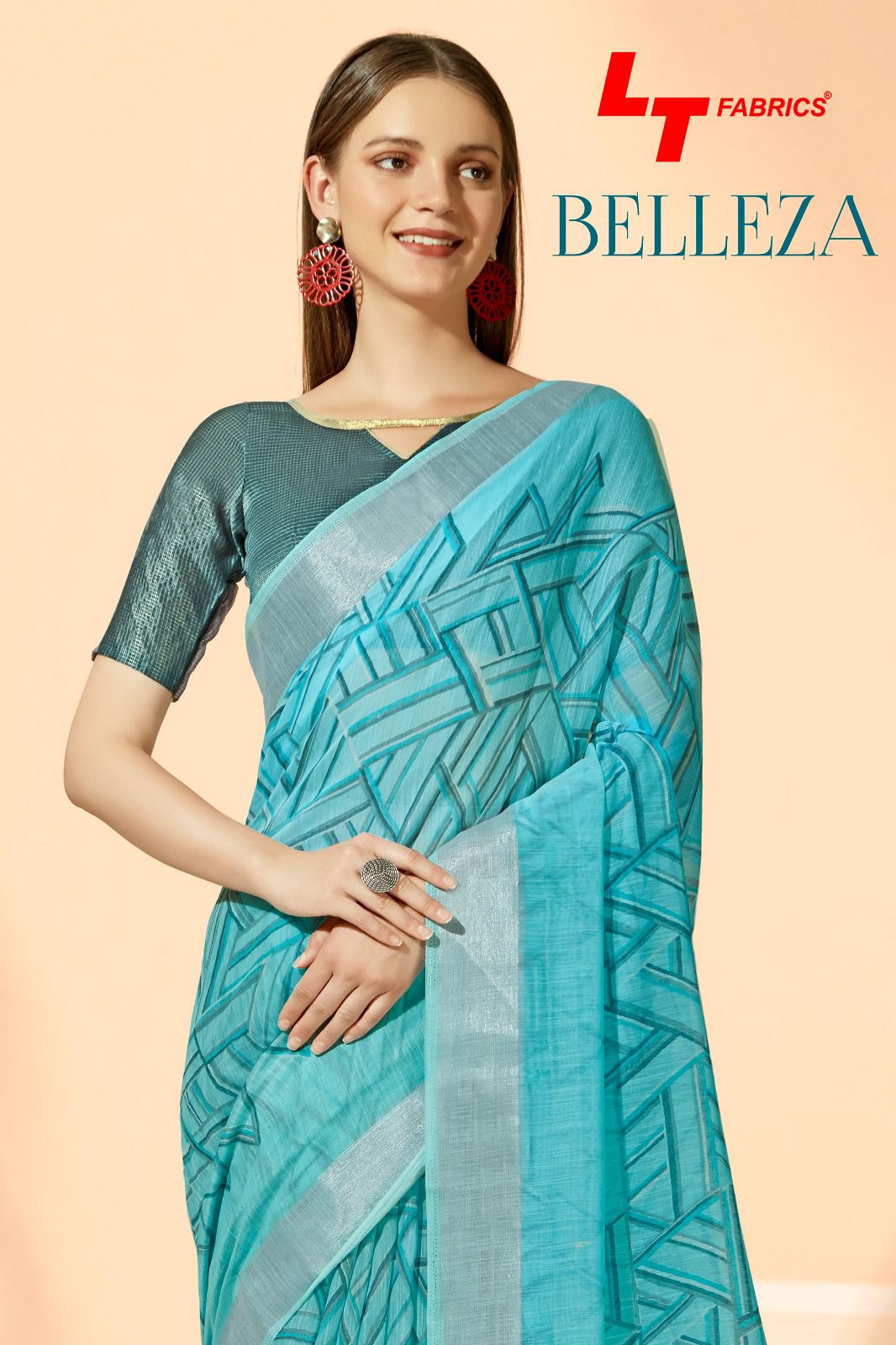 lt fashion belleza sonakshi patta attractive look saree catalog