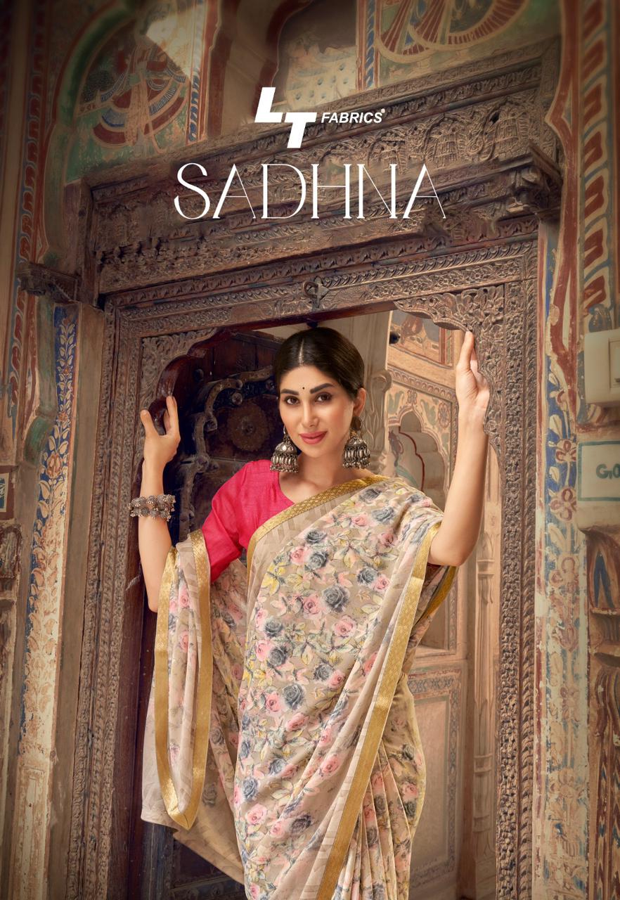 lt fashion sadhna micro decent look saree catalog