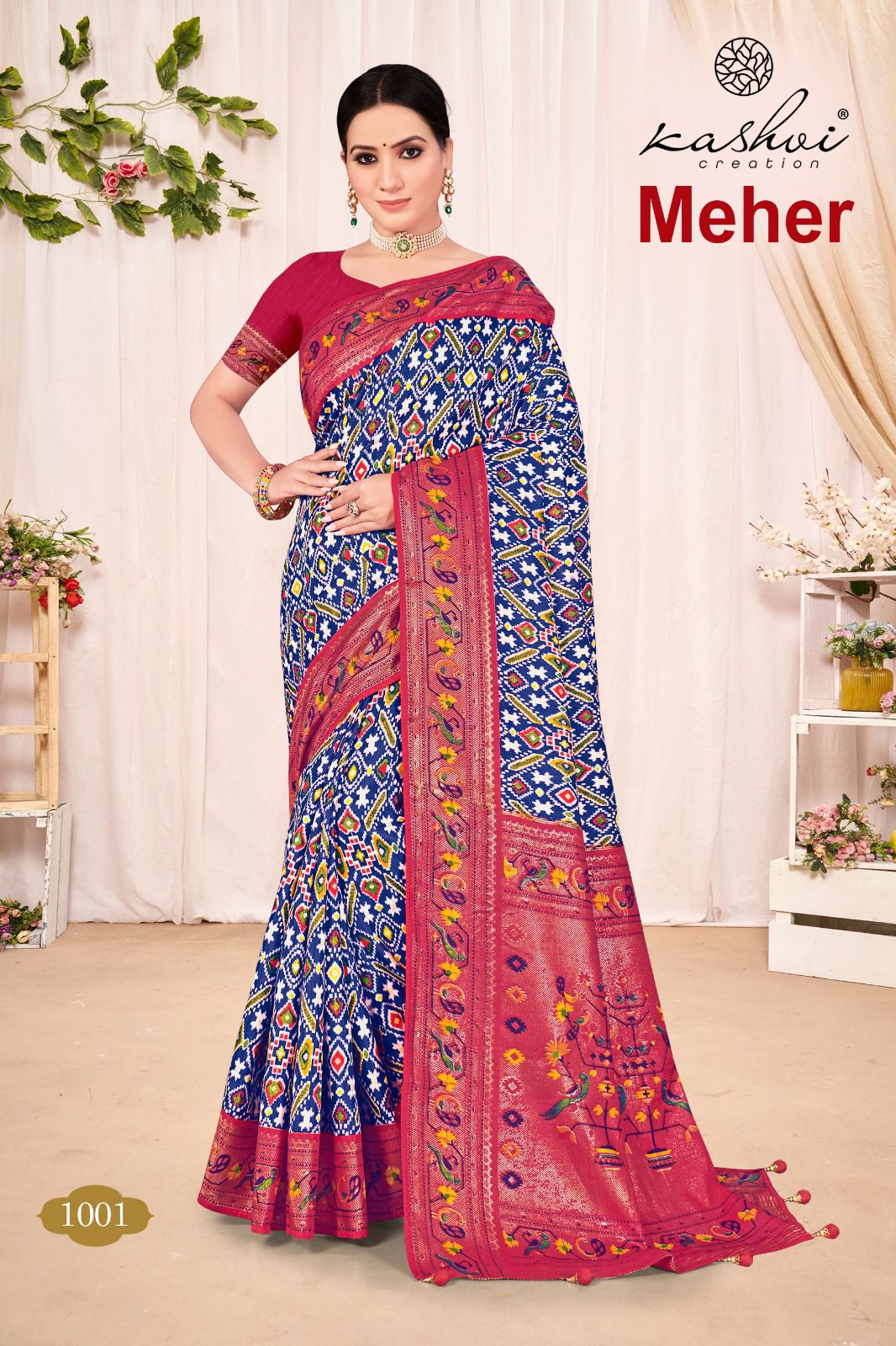 lt kashvi creation meher dola silk elegant look saree catalog