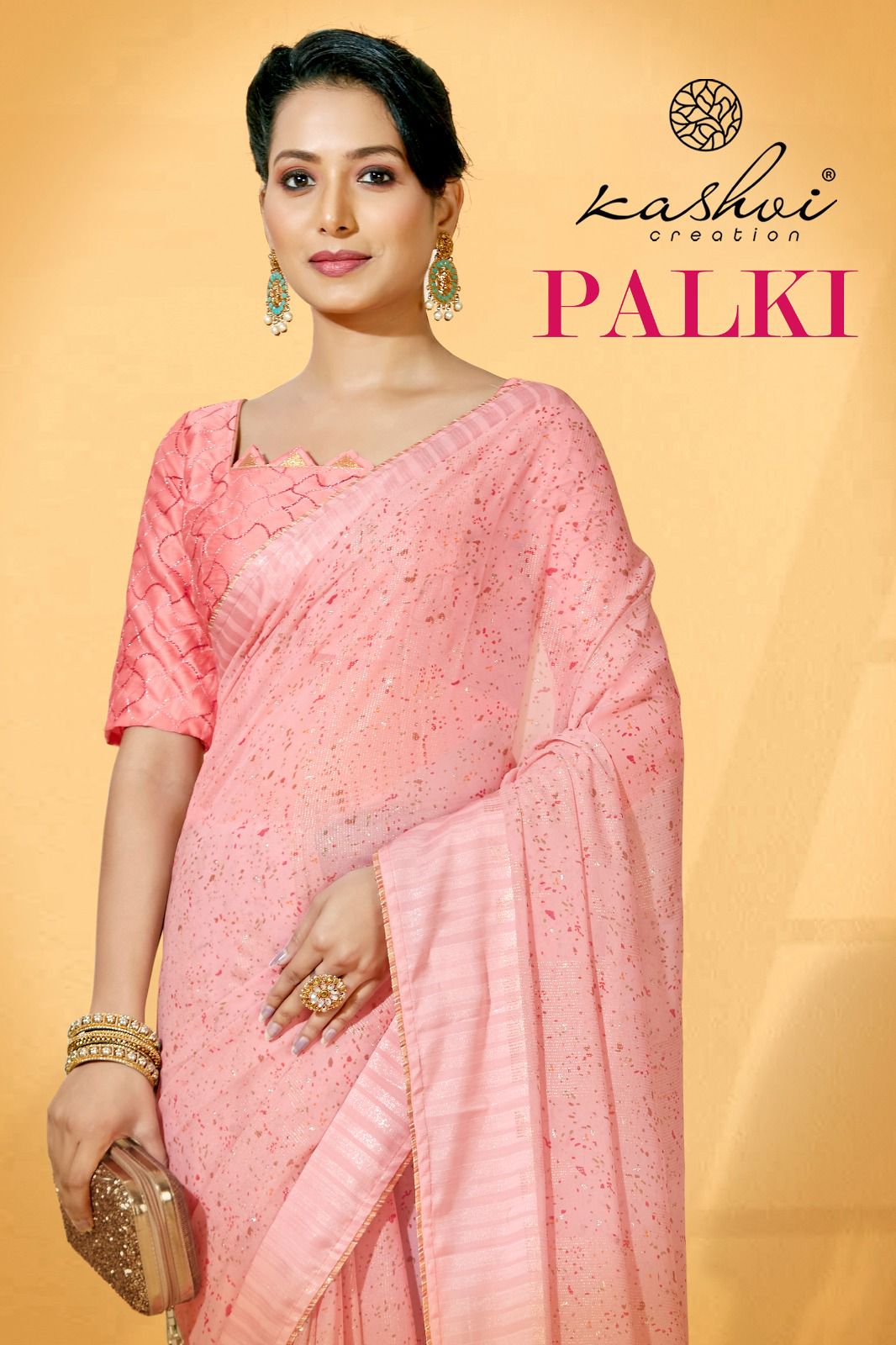 lt kashvi creation palki georgette exclusive print saree catalog