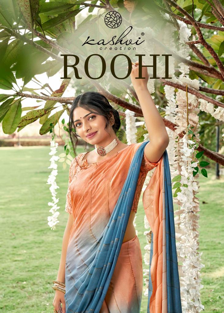 lt kashvi creation roohi satin elegant saree catalog