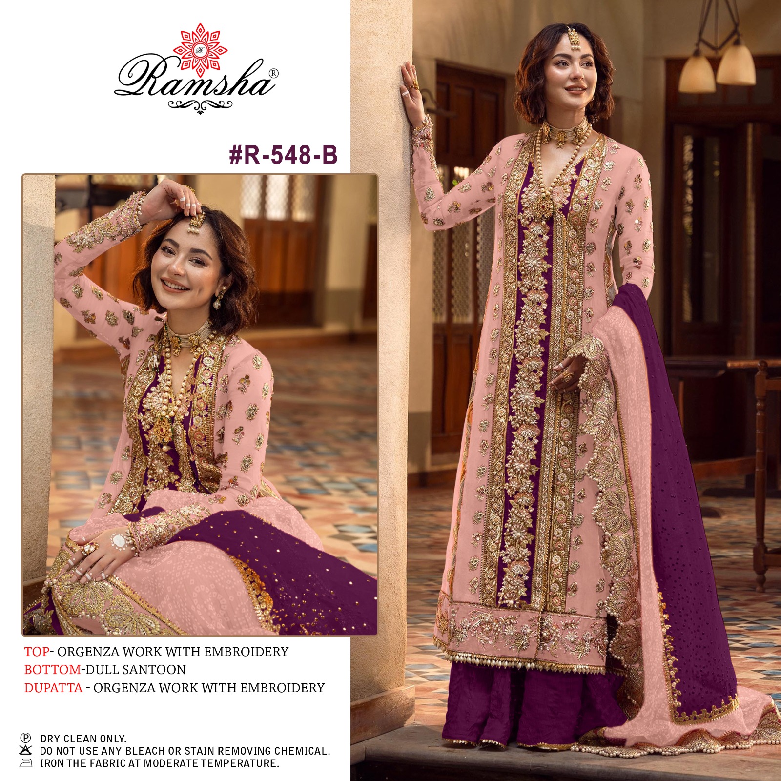 Ramsha Ramsha r-548 B Salwar Kameez Georgette Singles