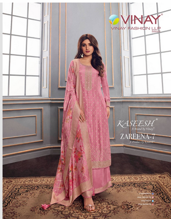 vinay fashion kaseesh zareena vol 7 dola jacouard innovative look salwar suit catalog