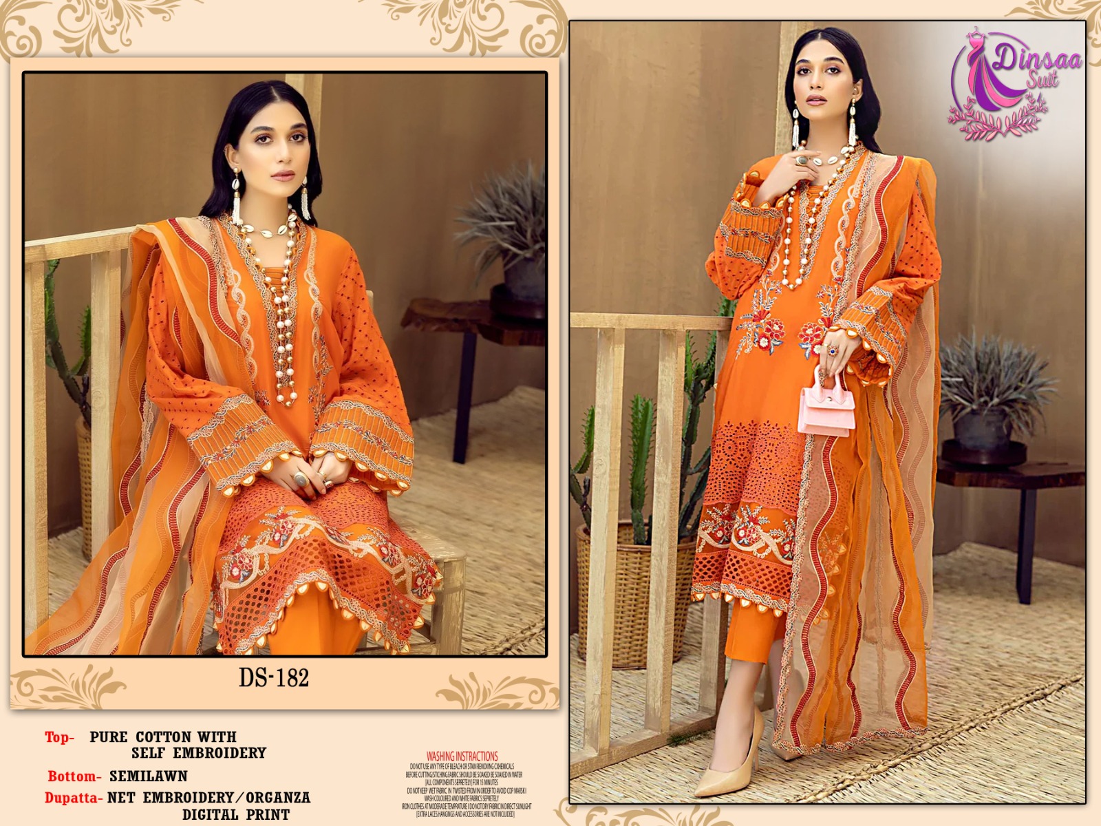 dinsaa suit adans Libas vol 1 summer collection cotton cambric Catchy look salwar suit catalog