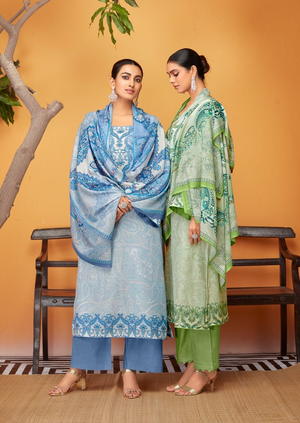 Fida isha karachi cotton exclusive look salwar suit catalog