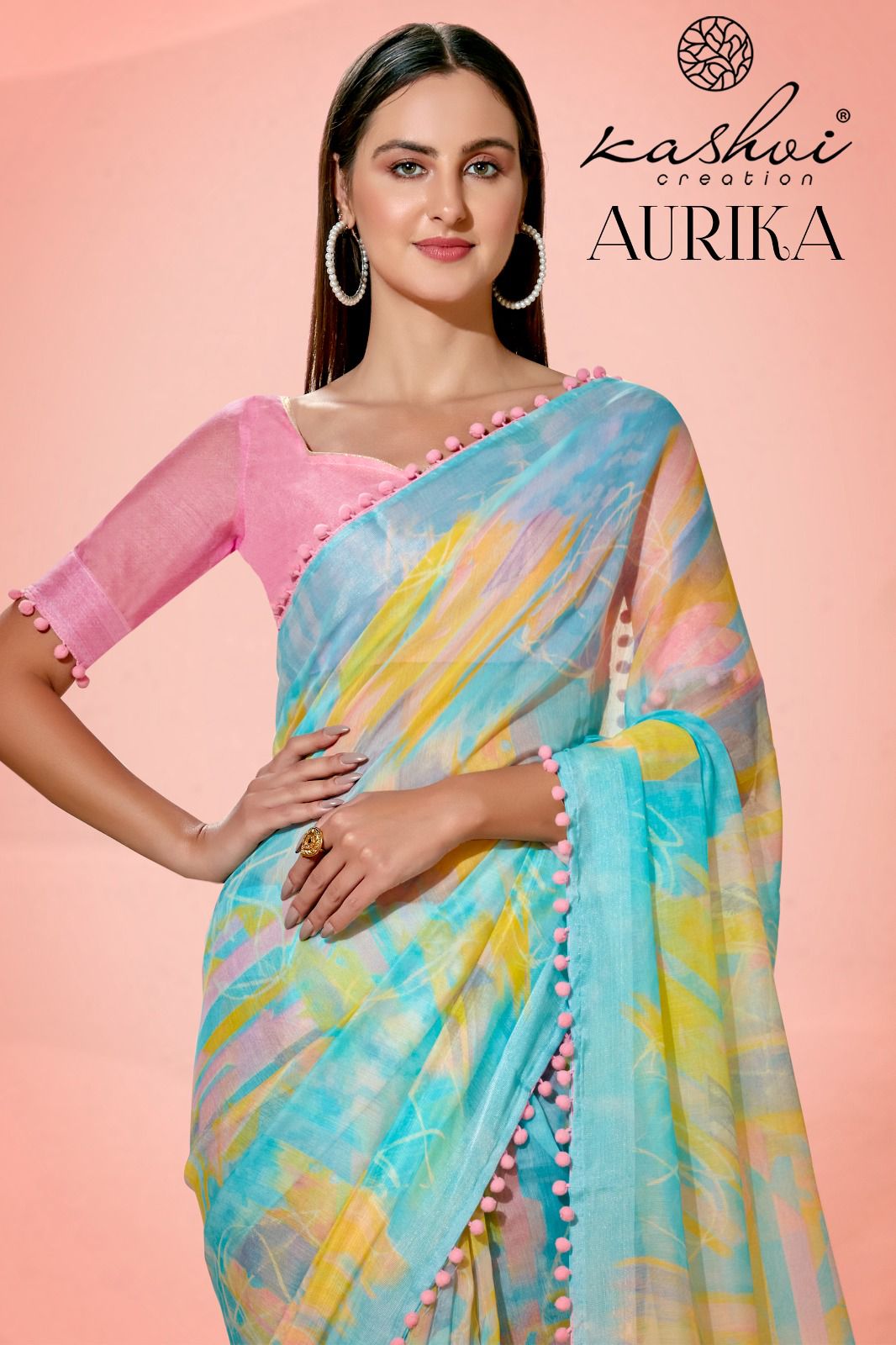 lt kashvi creation anurika sonakshi pattta innovativ style saree catalog