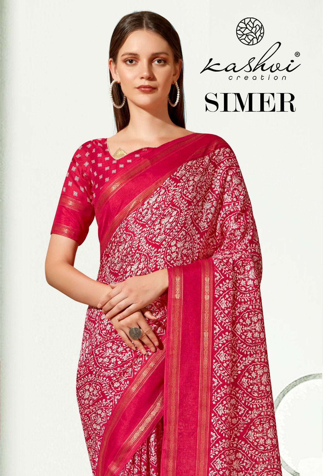 lt kashvi creation simar jacquard elegant saree catalog